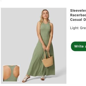 HALARA brand new w/ tags sleeveless backless racer back flowy maxi casual dress